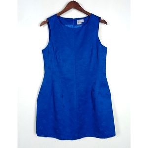 ASOS Butterfly Brocade Mini Dress Fit Flare Cobalt Blue Size 12